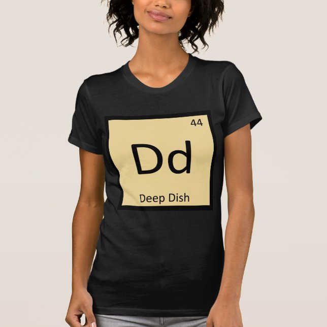 T-shirt Dd - Symbole de table périodique de la chimie des  (Devant)