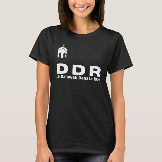 T-shirt Ddr The Da'awah Dans La Rue Ivoirienne Musulmane C (Devant)