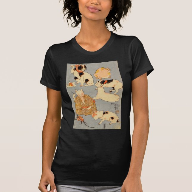 T-shirt ） de 下 de （de たとえ尽の内, chats japonais de 国芳 (3), (Devant)