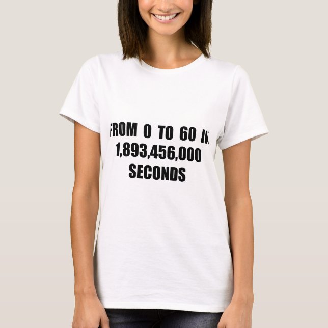 T-shirt De 0 à 60 secondes (Devant)