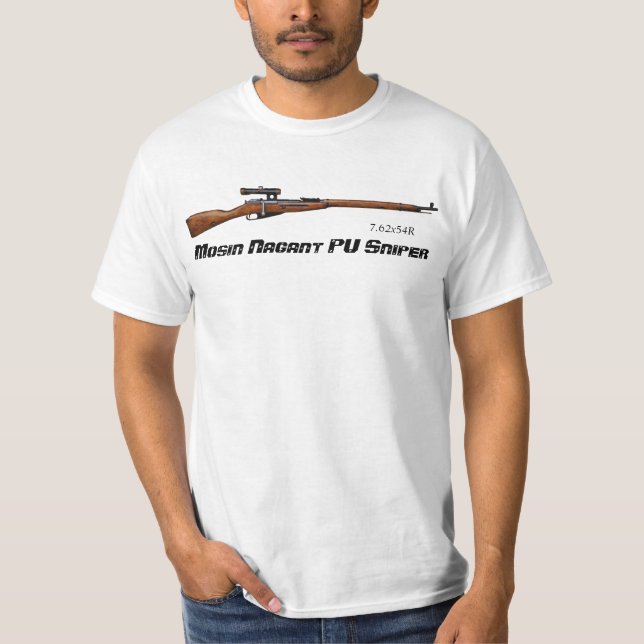 T-shirt de 2ème guerre mondiale de tireur isolé (Devant)