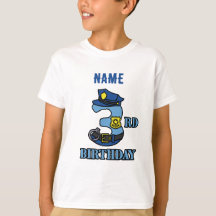 T-shirt de 3e anniversaire de la police