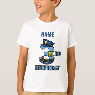 T-shirt de 3e anniversaire de la police