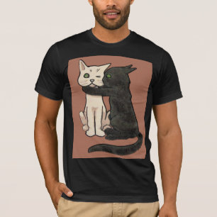 T-shirt de baiser mignon vintage d'art de couples