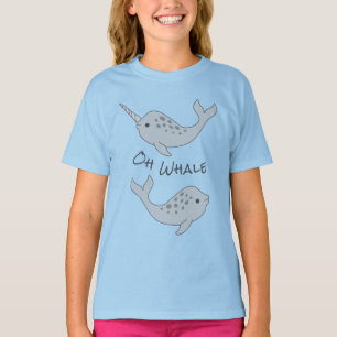 T-shirt de baleine de Narwhal oh (enfant)