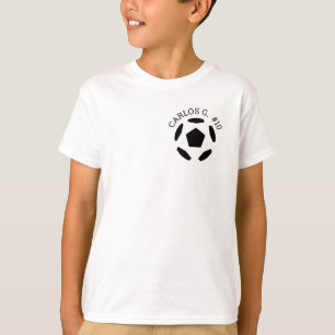 T-shirt de balle de football avec nom personnalisé