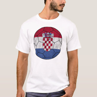 T-shirt de ballon de football de la Croatie