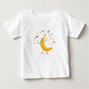T-shirt de banane de bébé d'été