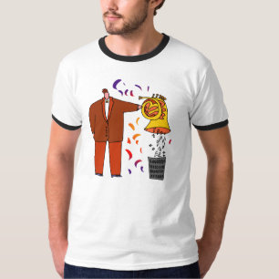 T-shirt de bande dessinée de cor de harmonie