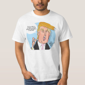T-shirt de bande dessinée de Donald Trump avec la