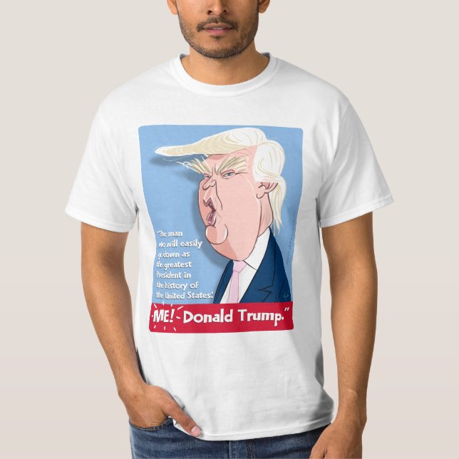 T-shirt de bande dessinée de Donald Trump : Le (Devant)