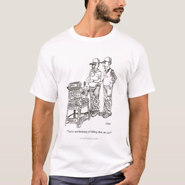 T-shirt de bande dessinée d'hernie (Devant)