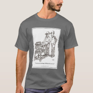 T-shirt de bande dessinée d'hernie
