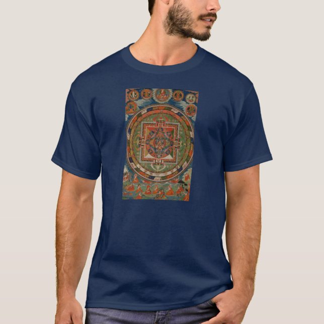 T-shirt de Bardo Thangka de Tibétain de tissu de (Devant)