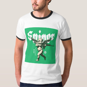 T-Shirt de base à encolure contrastée pour hommes