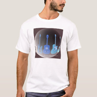 T-shirt de base avec l'illustration 1A de guitares