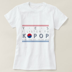 T-shirt de base d'auditeur de Kpop d'amant de
