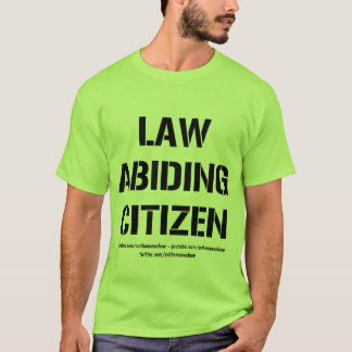 T-shirt de base de citoyen respectueux des lois
