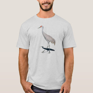 T-shirt de base de grue de Sandhill