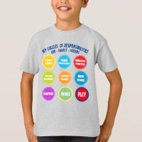 T-shirt de base de la responsabilité des enfants