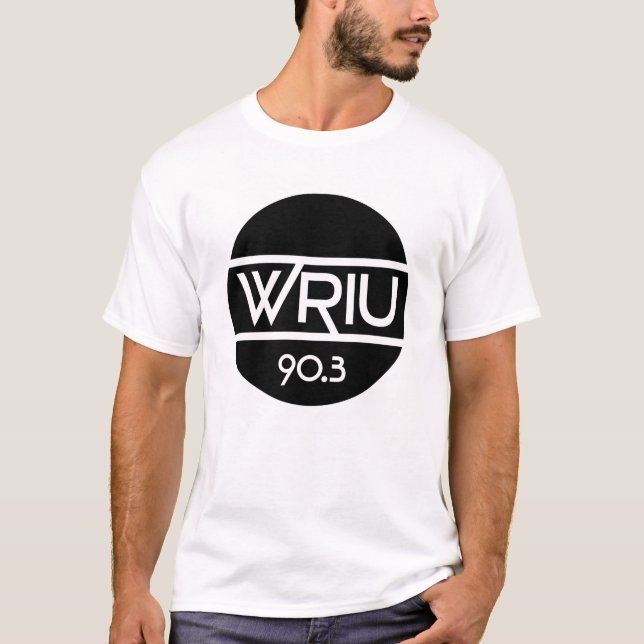 T-shirt de base de logo de WRIU (blanc) (Devant)