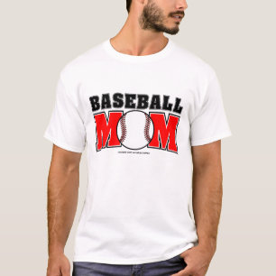 T-shirt de base de maman de base-ball