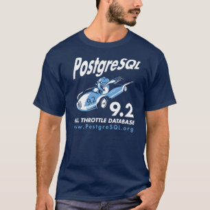 T-shirt de base de PostgreSQL 9,2 (hommes)