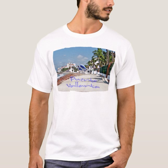 T-shirt de base de Puerto Vallarta (Devant)