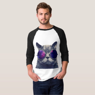 T-shirt de base de raglan de la douille des hommes