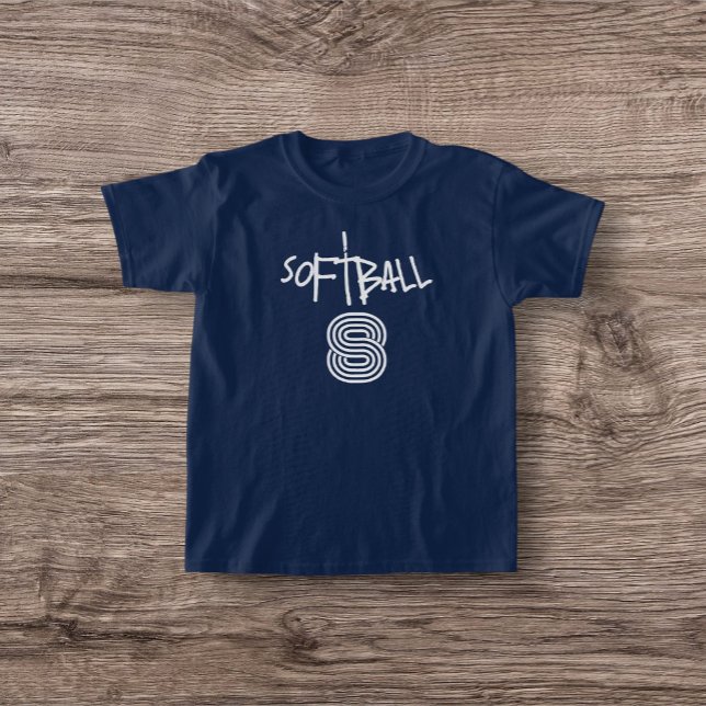 T-shirt de base de softball pour filles (Créateur téléchargé)