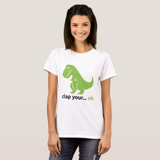 T-shirt de base de "T-Rex" des femmes (Devant entier)