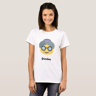 T-shirt de base d'Emoji de grand-maman