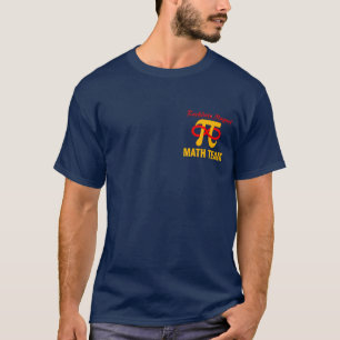 T-shirt de base d'équipe de maths