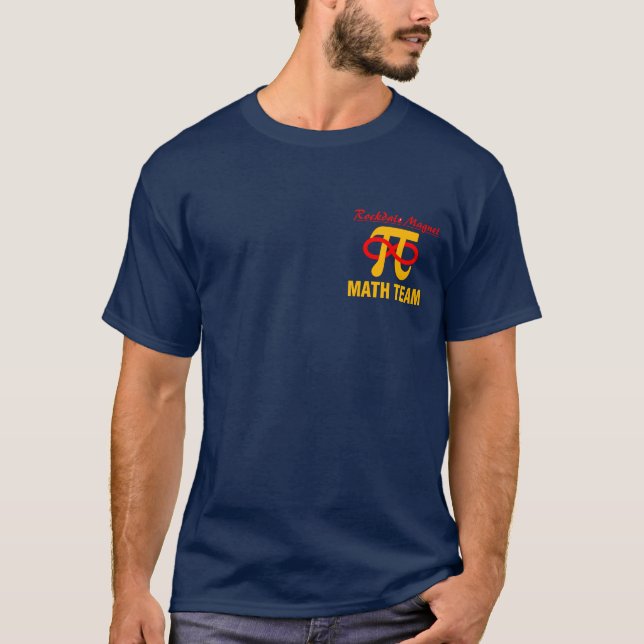 T-shirt de base d'équipe de maths (Devant)