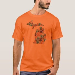 T-shirt de base des Empreintes de pattes du Michig