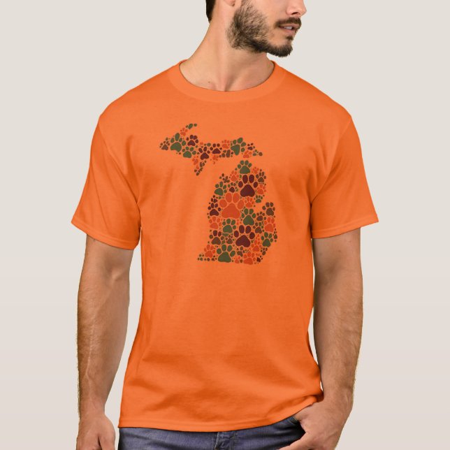 T-shirt de base des Empreintes de pattes du Michig (Devant)