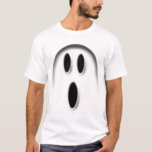 T-shirt de base du fantôme d'Halloween blanc