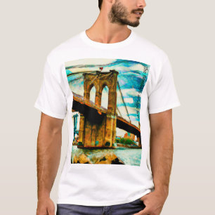 T-shirt de base du pont Brooklyn