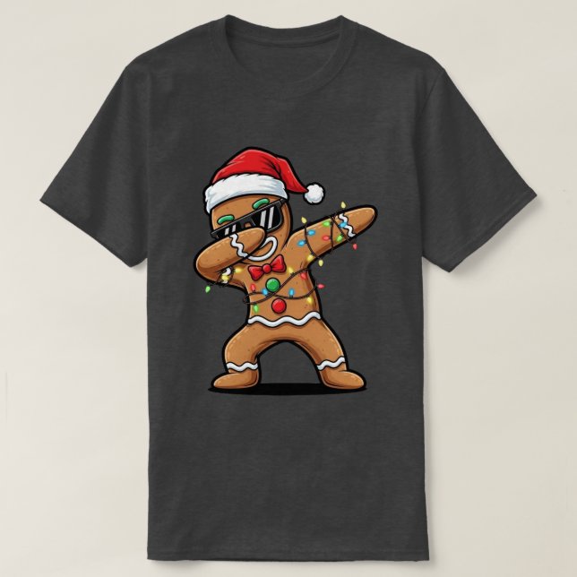 T-Shirt de base foncé pour Noël (Design devant)