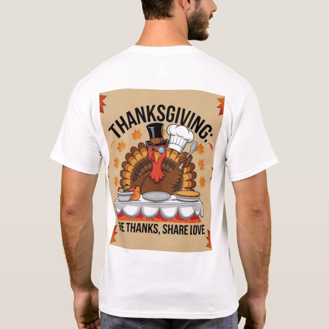 T-shirt de base Hommes Thanksgiving (Dos)