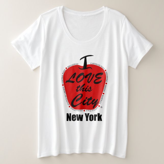 T-shirt de base pour femmes de taille plus grande (Design devant)