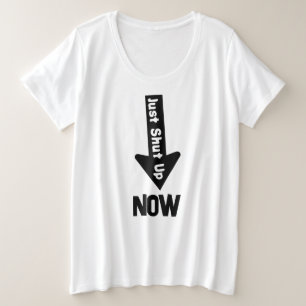 T-shirt de base pour femmes de taille plus grande