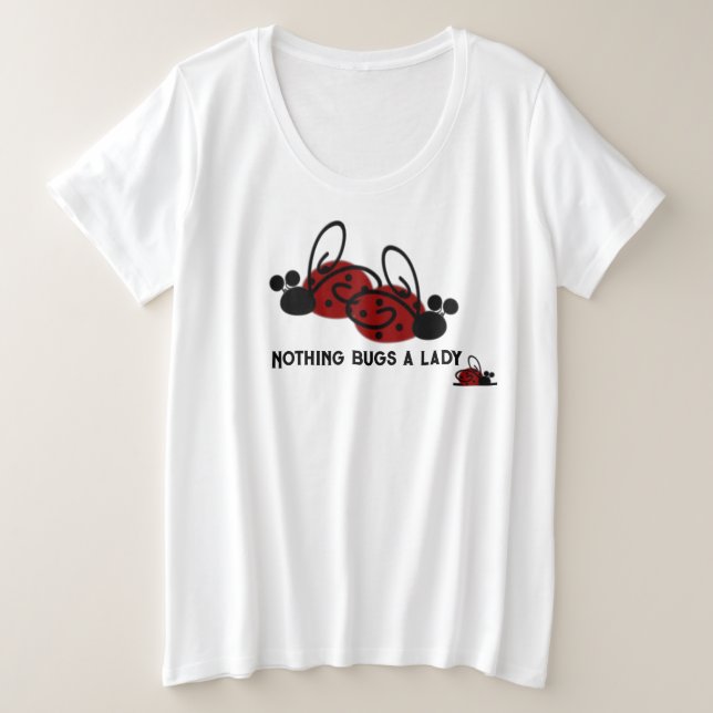 T-shirt de base pour femmes de taille plus grande (Design devant)