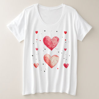 T-shirt de base pour femmes de taille plus grande