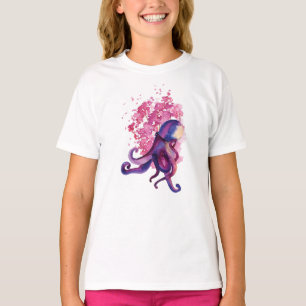 T-shirt de base pour fille - Octopus