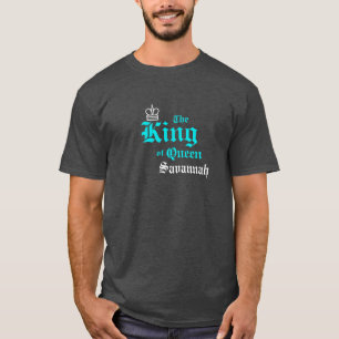 T-shirt de base pour hommes de Neon Turquoise King