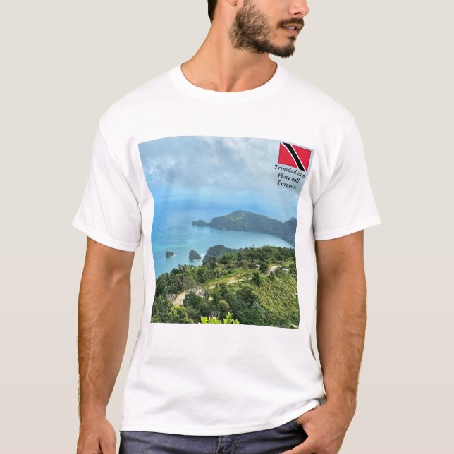 T-shirt de base pour hommes et femmes de trinidad (Devant)