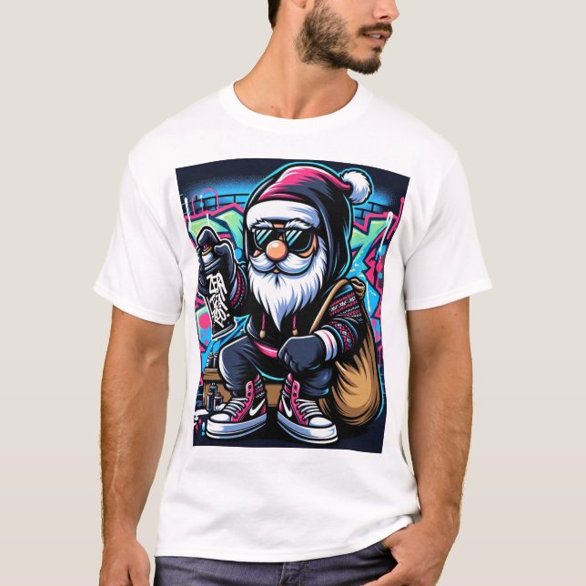 T-shirt de base pour hommes - Père Noël urbaine (Devant)