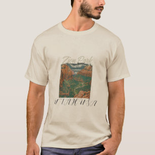 T-shirt de base pour hommes : Vivez le Parc nation