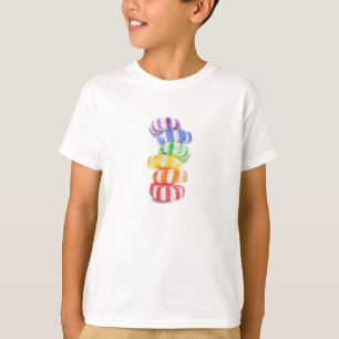 T-shirt de base pour les enfants RAINBOW CANDY